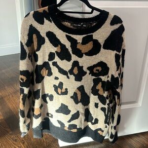 Doe& Rae Leopard Sweater.